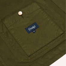 Load image into Gallery viewer, Olive Cotton Duck Canvas Five-Pocket Chore Jacket
