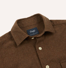 Load image into Gallery viewer, Drake&#39;s Brown Wool Work Shirt
