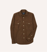 Load image into Gallery viewer, Drake&#39;s Brown Wool Work Shirt
