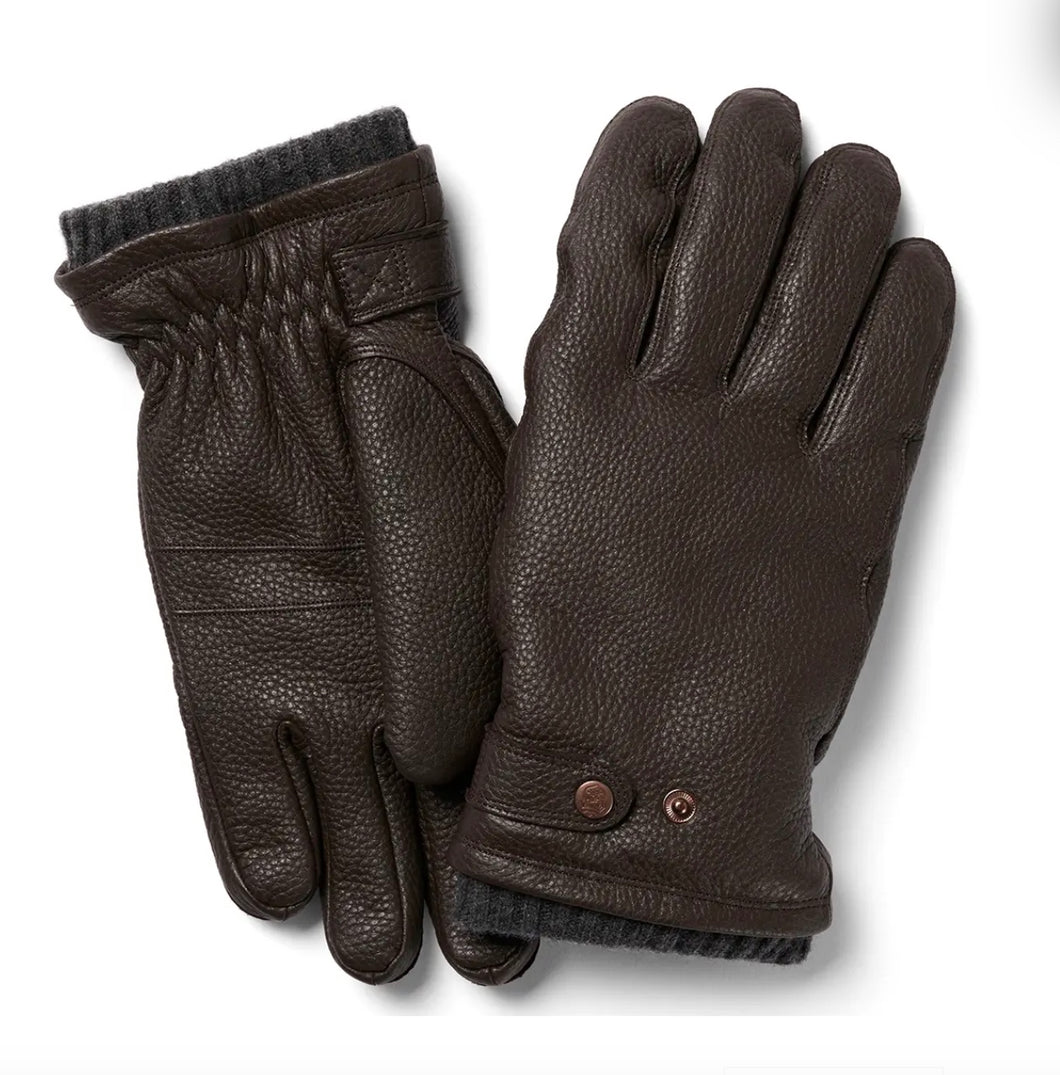 Dark Brown Leather Gloves