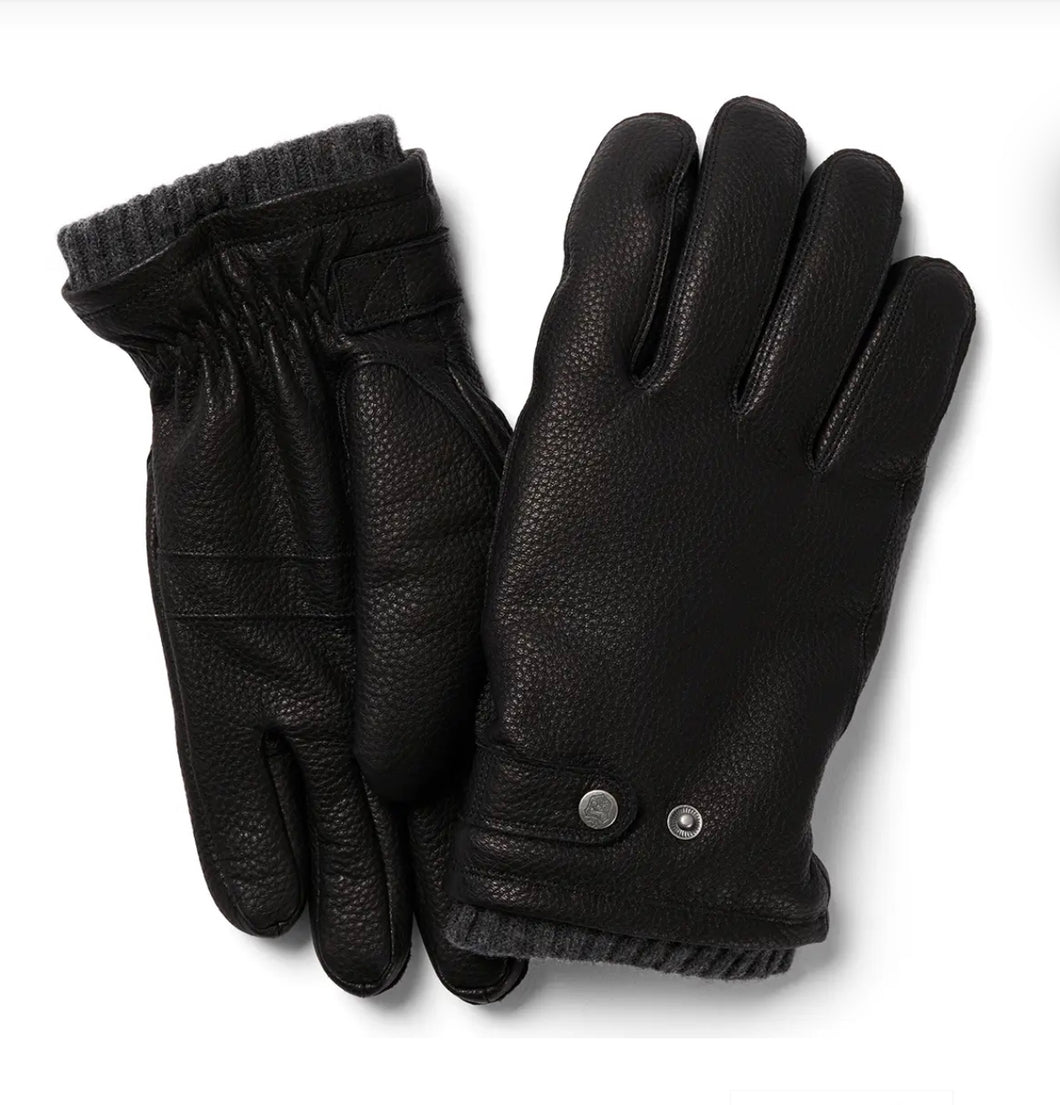 Black Leather Gloves