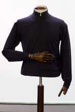 Load image into Gallery viewer, Fedeli &#39;Favonio&#39; 1/4 Zip Knit Navy 3
