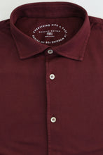 Load image into Gallery viewer, Fedeli &#39;Jason&#39; Giza Cotton Jersey Shirt (Raspberry)
