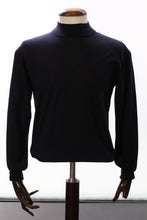 Load image into Gallery viewer, Fedeli Super 140&#39;s  MockNeck Knitwear (Navy)
