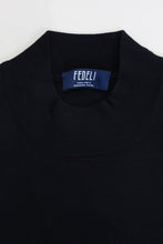 Load image into Gallery viewer, Fedeli Super 140&#39;s  MockNeck Knitwear (Navy)
