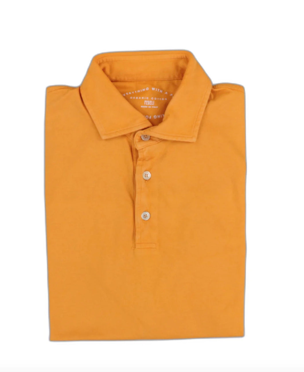 Fedeli 'Zero' Giza cotton S/S Polo (Honey)