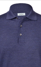 Load image into Gallery viewer, Gran Sasso Merino Polo Knit, Airforce Blue
