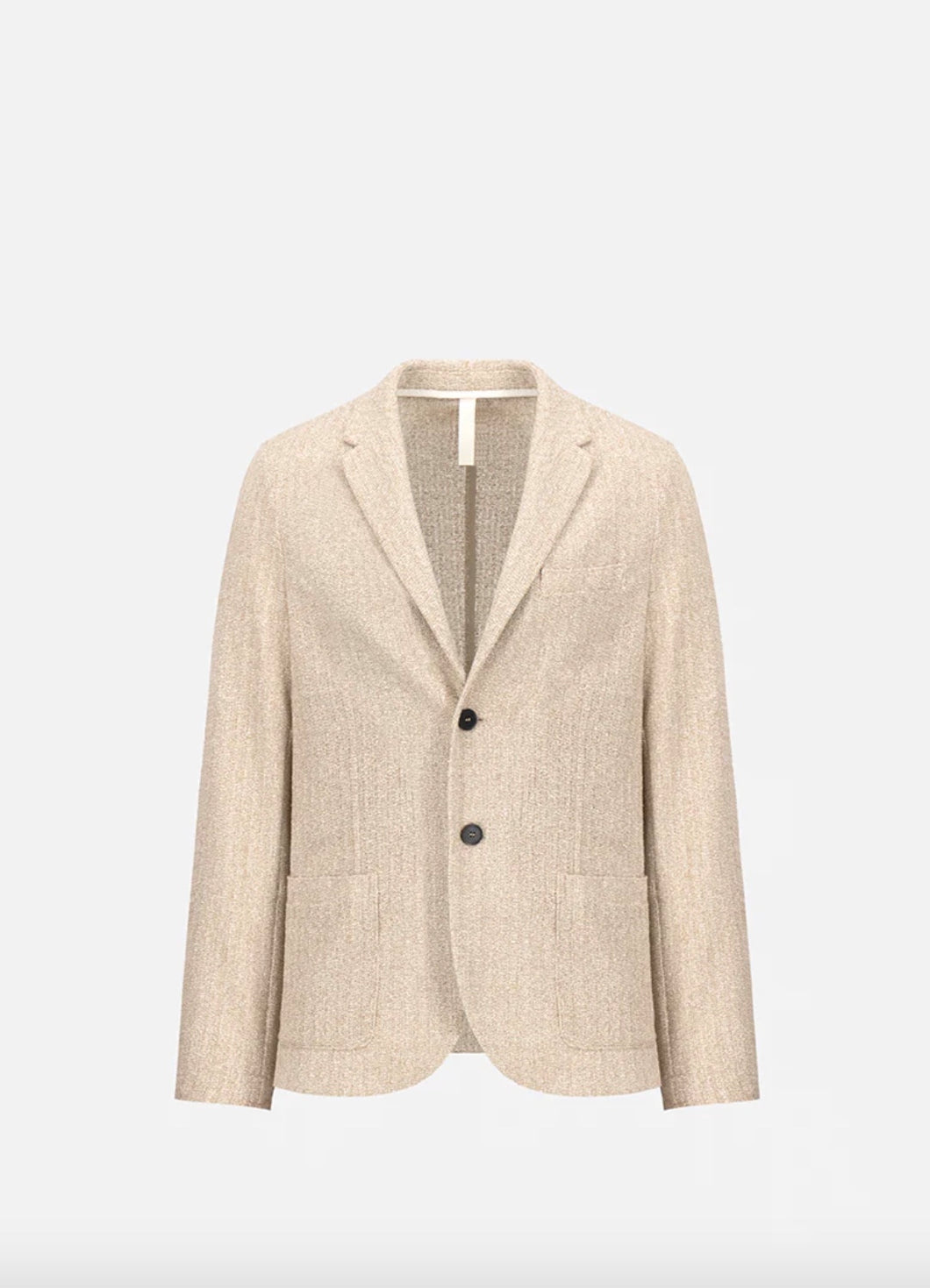 Harris Wharf Single Breasted Jacket ( Bicolour Beige & White)