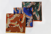 Load image into Gallery viewer, Limited Edition of Six Wild Parrots Print Wool-Silk Pocket Square( Green)
