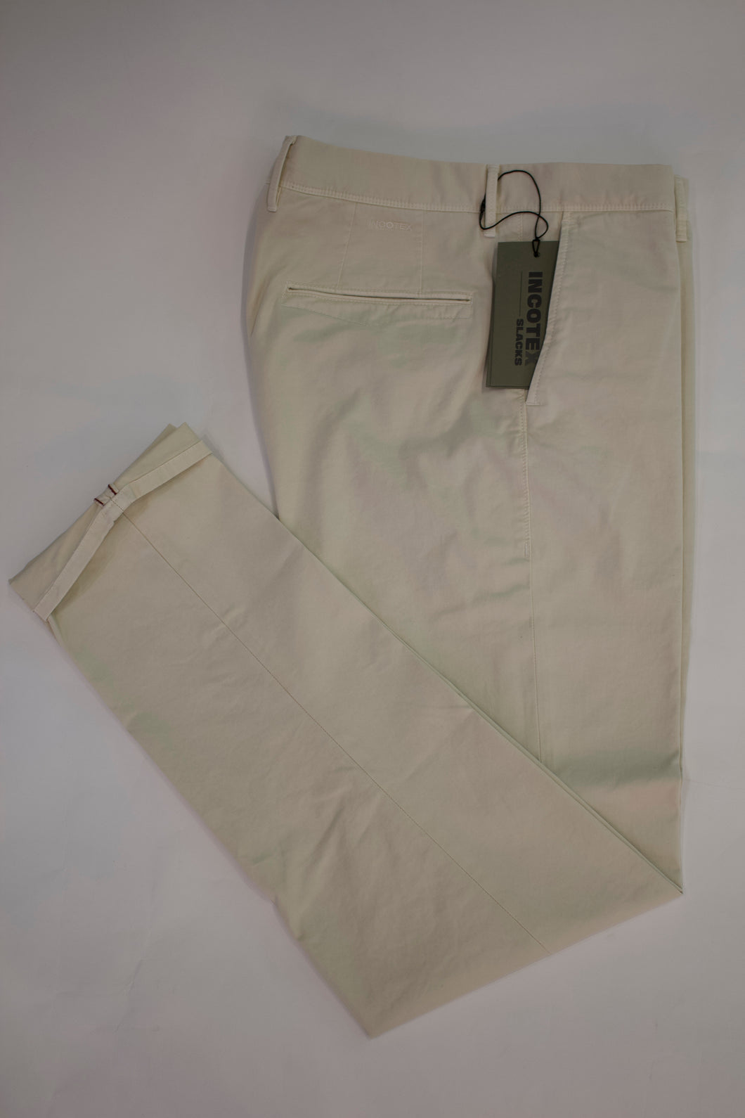 Incotex Slim Fit Stretch Cotton Blend Chino ( Beige Slacks)