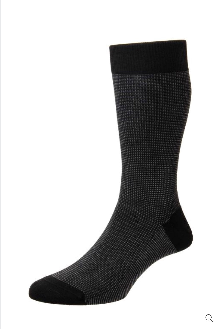 Pantherella Tewksbury Socks (Black)